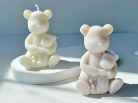 Molde silicona oso con osito